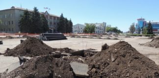Реконструкция центральной площади города Тимашевска