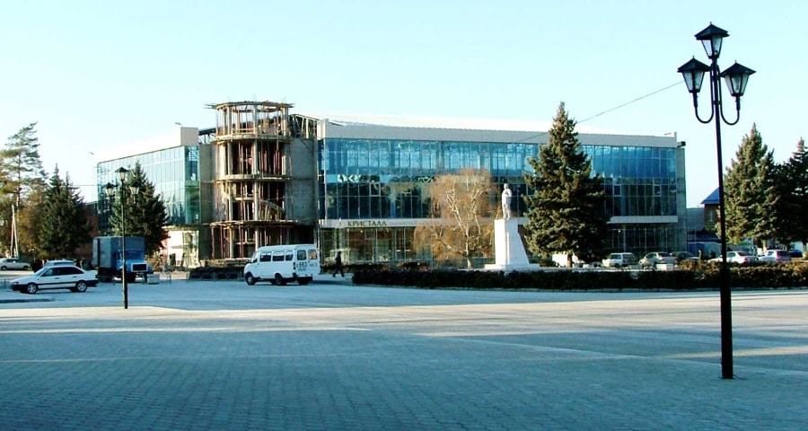 НА СНИМКЕ: этап строительства торгового-развлекательного центра "ГАРМОНИЯ" от 18.01.2008 года